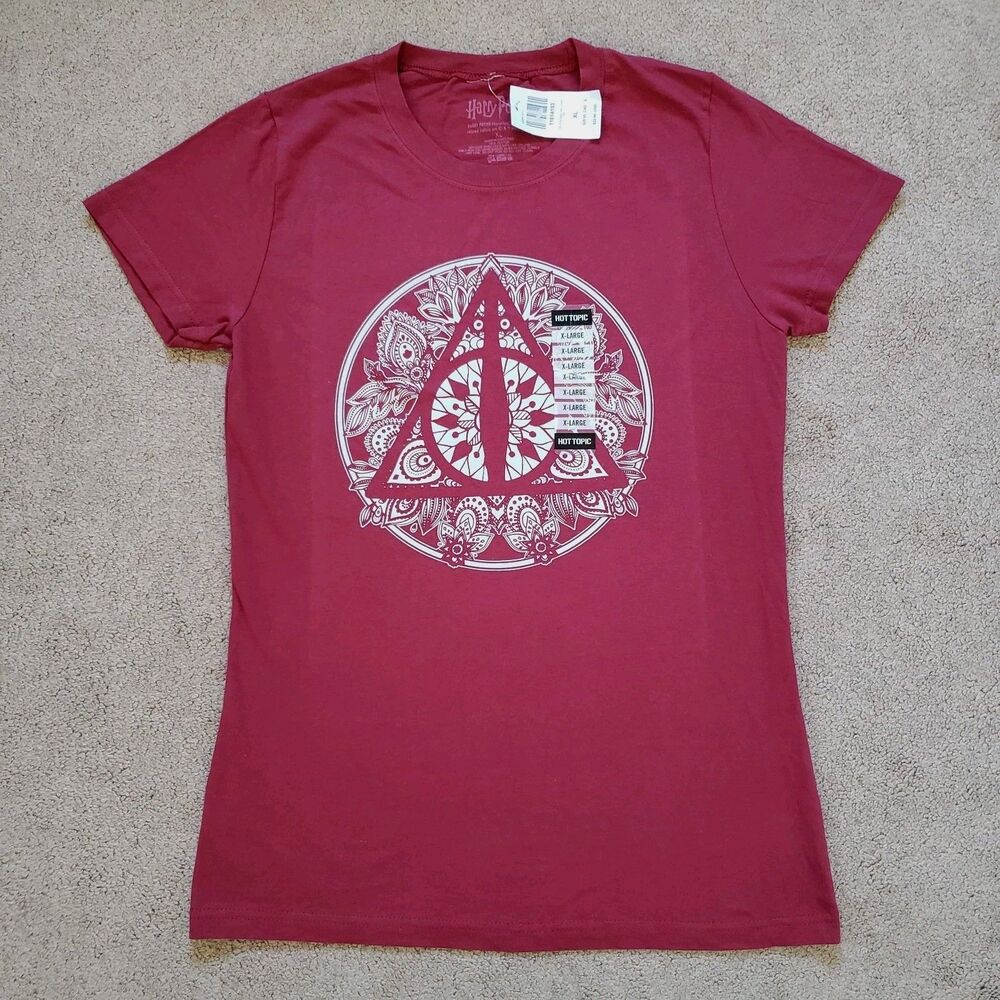 Harry Potter Seven Times Six The Deathly Hallows Women's Graphic T-Shirt XL